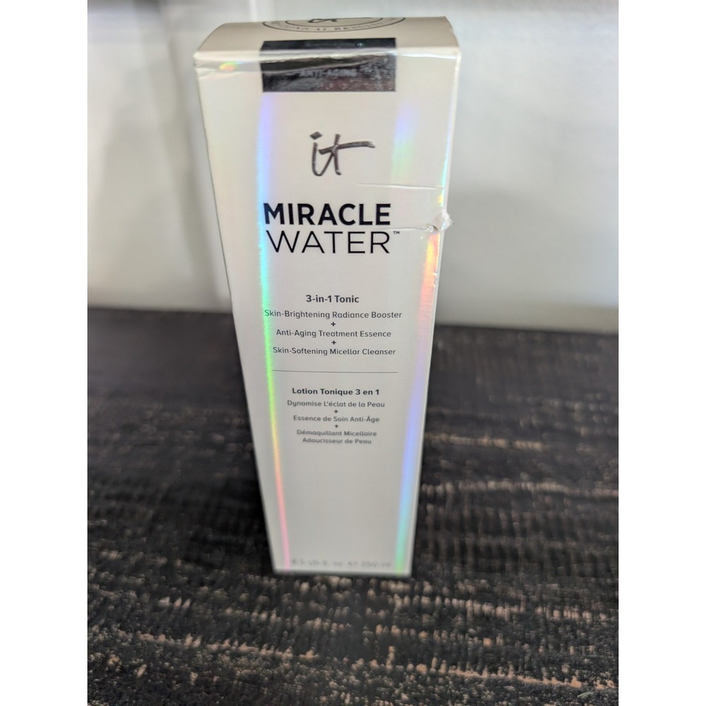 It Cosmetics Miracle Water 3-in-1 Tonic - Full Size 8.5oz - Miracle Water - NIB